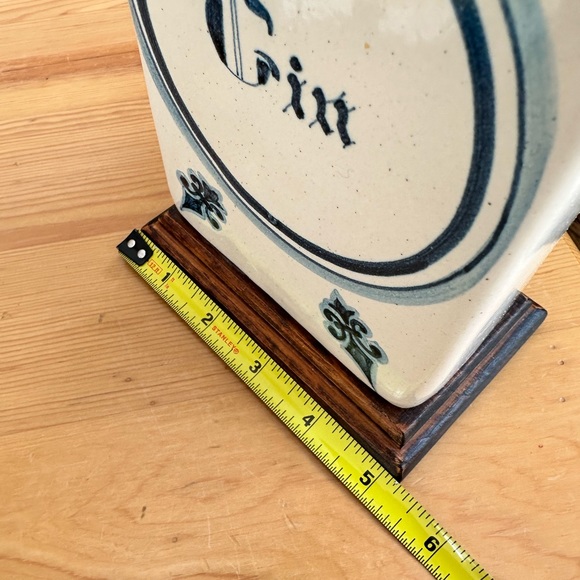 Delft Blue Gin Bottle Lamp.  Works! - Picture 6 of 10